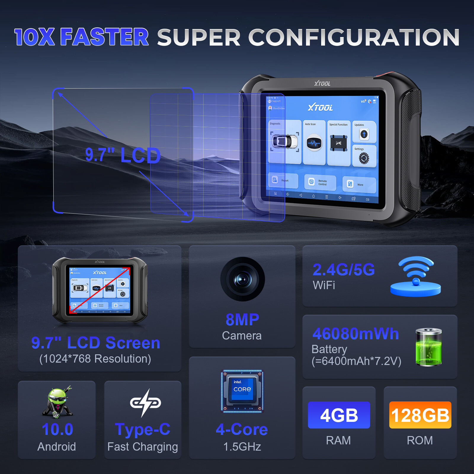 XTOOL X100 MAX2 KC501 TOP Key Programmer J2534 ECU Programming Diagnostic Tool