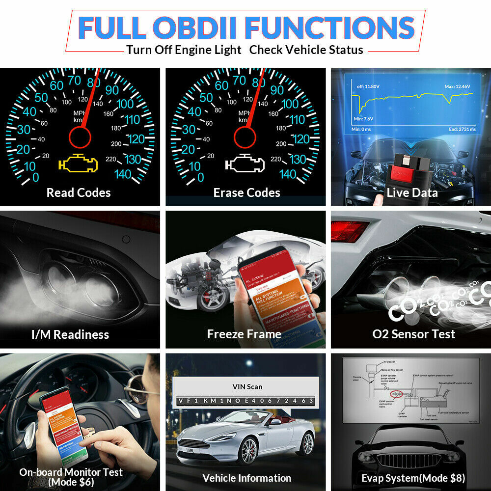THINKDIAG Old Boot Bluetooth OBD2 Car Diagnostic Tool Scanner ECU Coding AllFree
