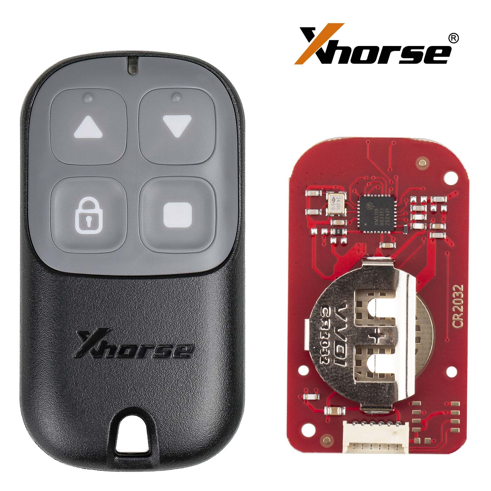 5PCS Xhorse XKXH23EN Second Generation Wire Remote Key Garage Door 4 Buttons US