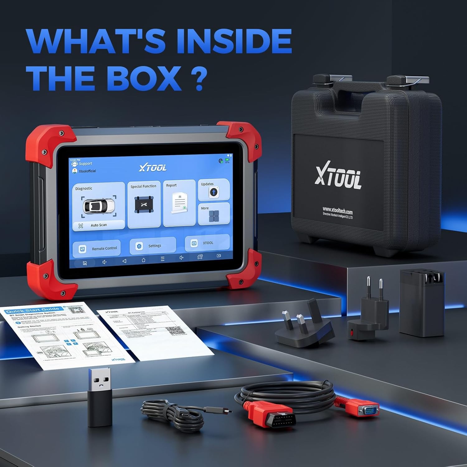 2024 XTOOL D7 V2.0 Full System Bidirectional OBD2 Scanner E.CU Coding CAN FD FCA