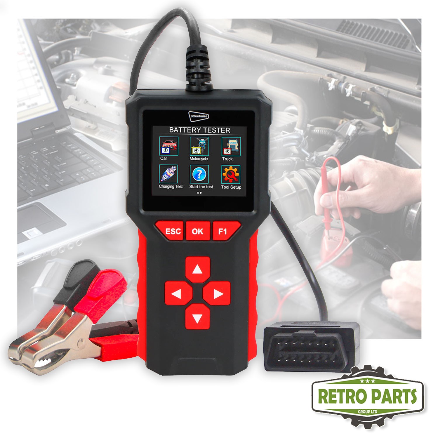 2in1 OBD2 Scanner Battery Tester For Nissan Car Diagnostic Reader Code Reset