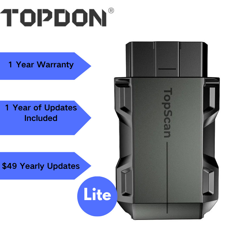 TOPDON TOPSCAN Lite Pocket-Size Bluetooth Scan Tool w/Bi-Directional Controls