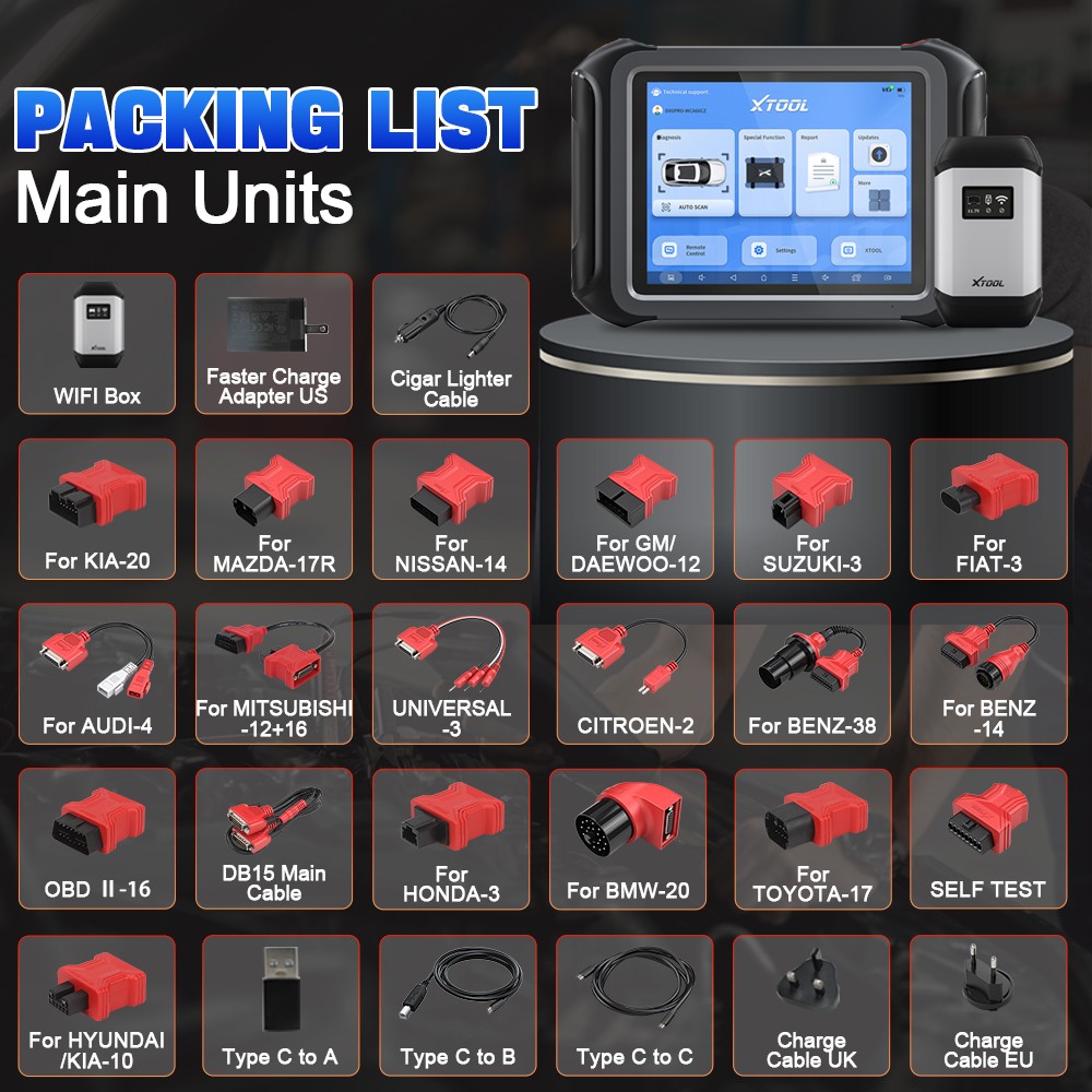 2026 XTOOL D9S PRO V2.0 ECU Programming Topology Mapping OBD2 Diagnostic Scanner