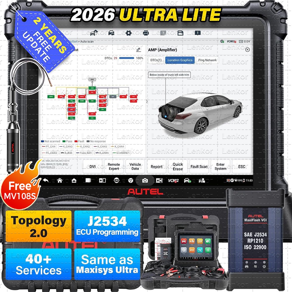 🔥2-Year Free Update Autel MaxiSys ULTRA Lite Diagnostic Scanner ECU Programmer