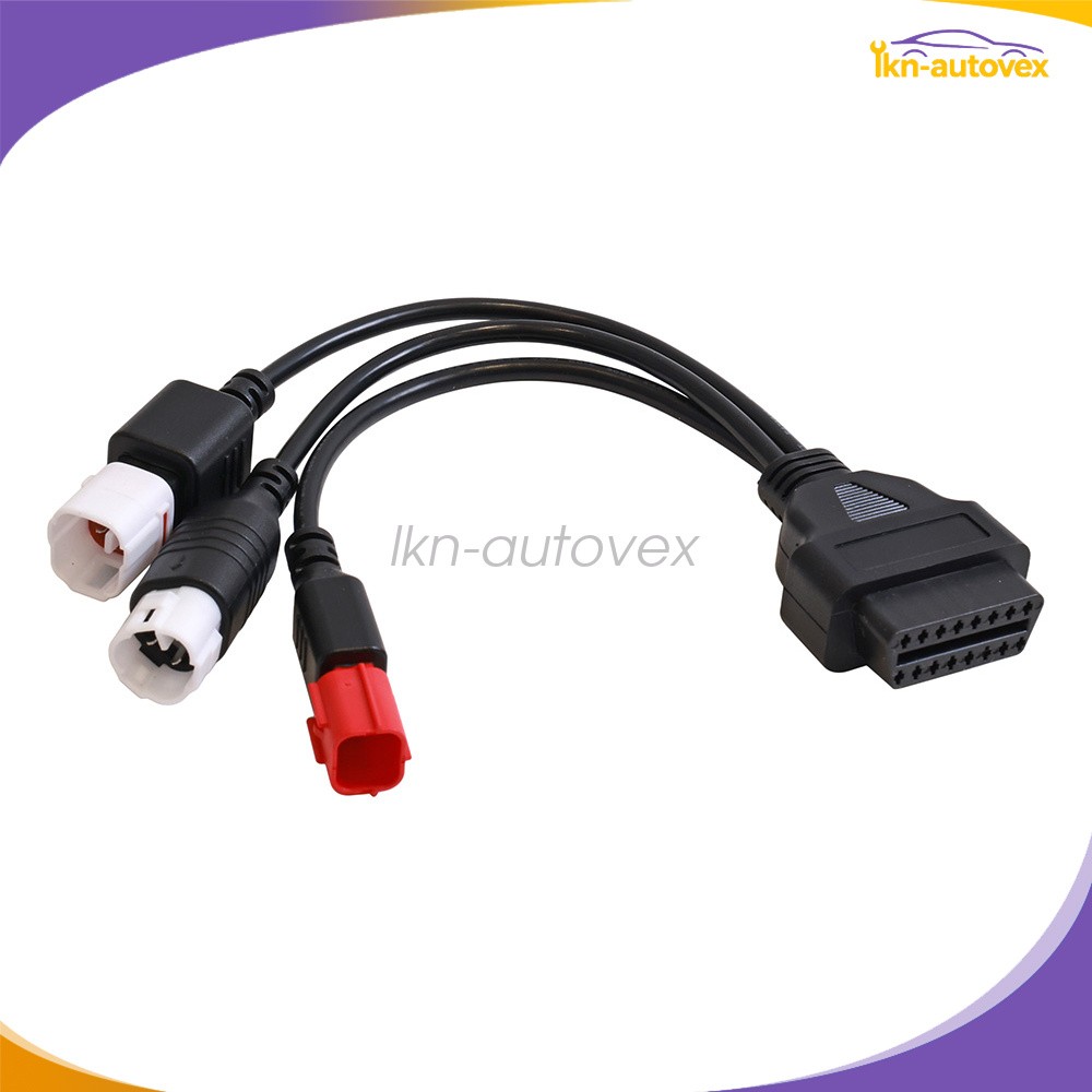 3pin 4 pin 6p 3in1 OBD2 Diagnostic Adapter Connector Cable For Yamaha New
