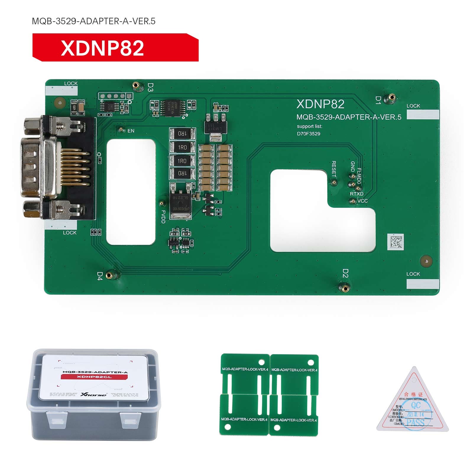 Xhorse MQB48 No Disassembly No Soldering 13 Full Set Adapters XDNPM3GL Muti-PROG