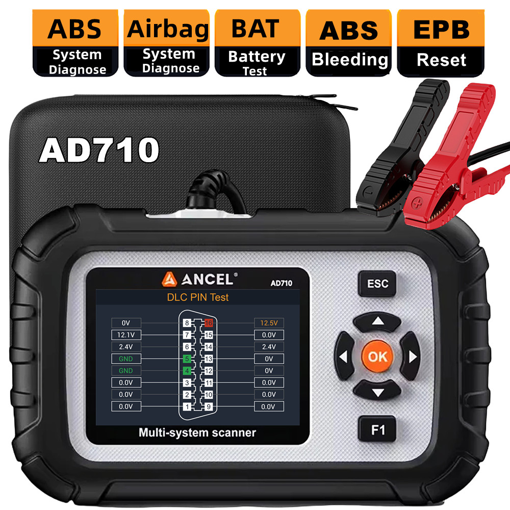 ANCEL AD710 Auto OBD2 Scannr Check Engine Diagnostic Tool ABS Bleeding SRS EPB