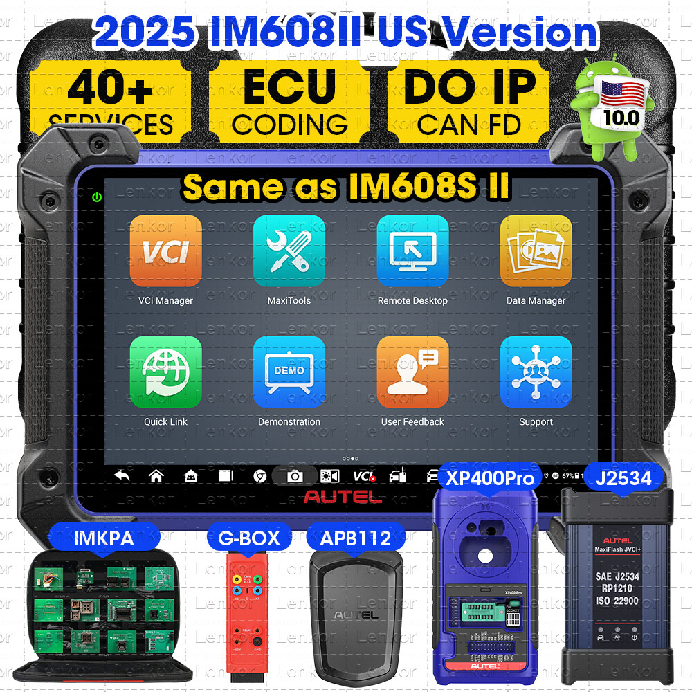 2026 Autel MaxiIM IM608 PRO II Key Fob Programmer 40+ Services Scanner IM608 II