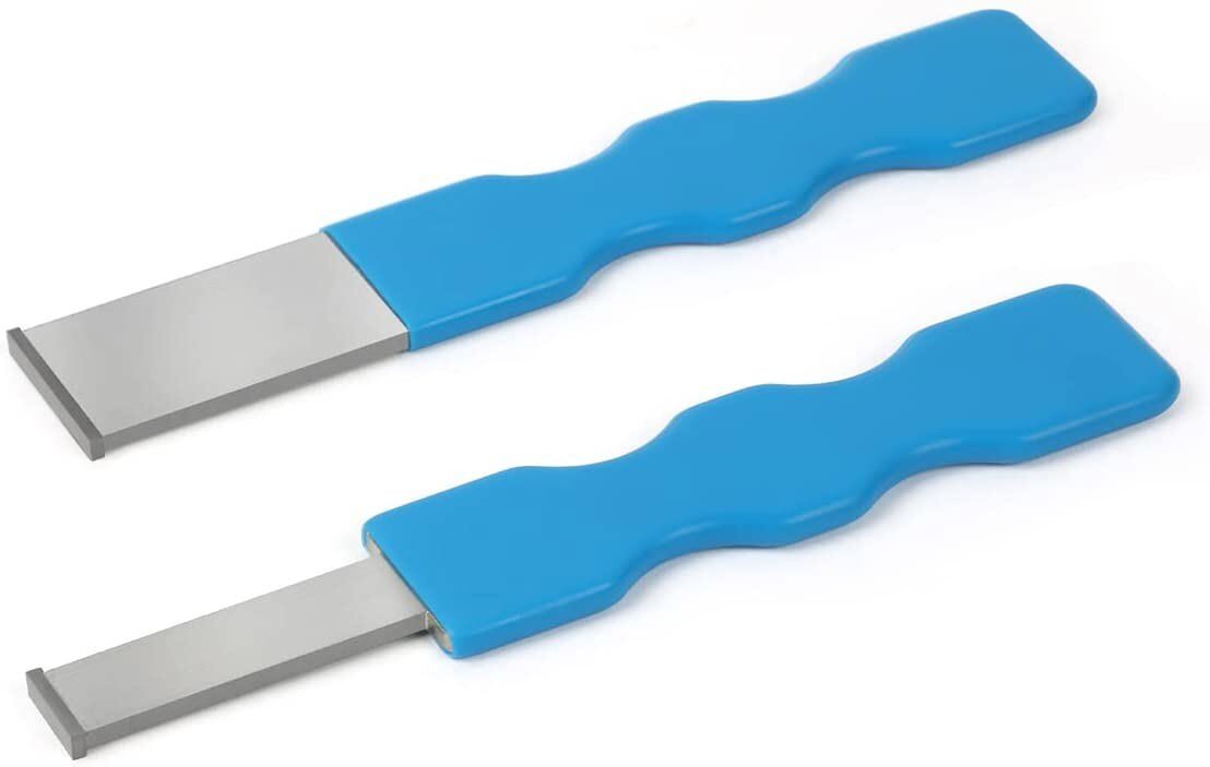 2PCS Carbide Gasket Scraper 1-1/3″ & 2/3″ Paint Glue Carbon Rust Removing Tool