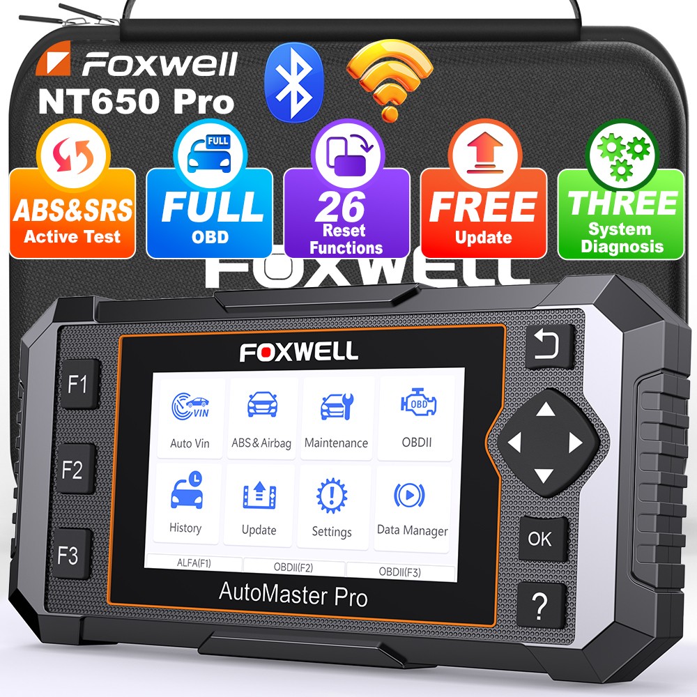 NT650 Pro OBDII Diagnostic Tool 25+ Special Feature Car OBD2 Scanner Active Test