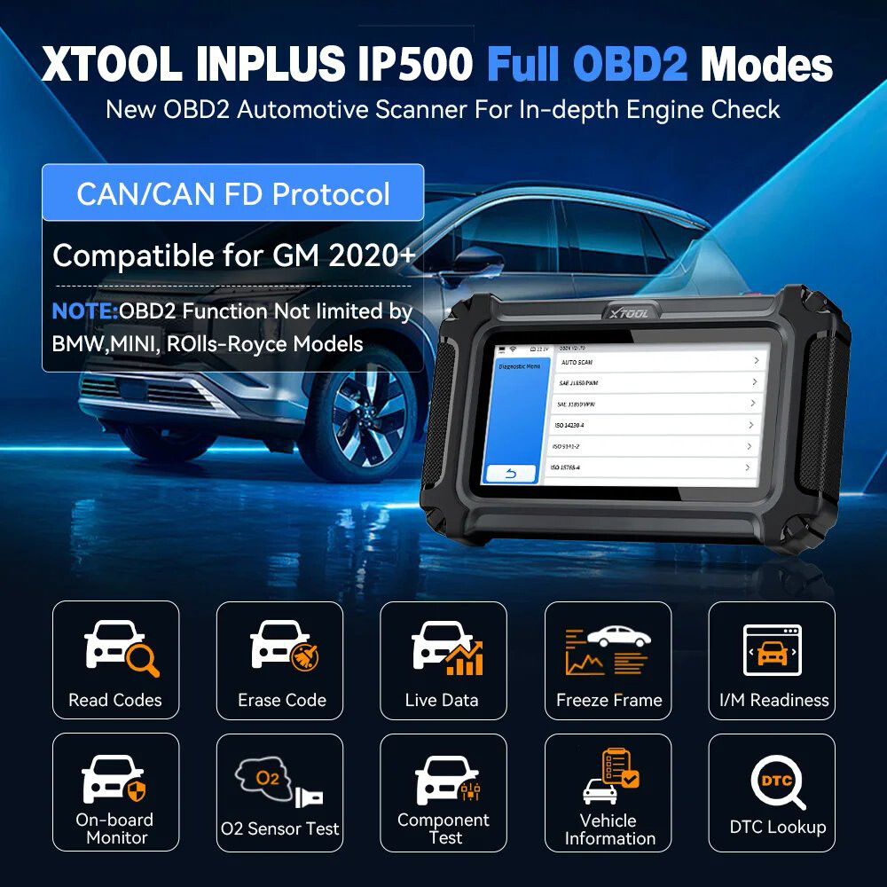XTOOL IP500 for BMW/Mini/Rolls-Royce Auto Bidirectional Scanner ECU Coding Tool