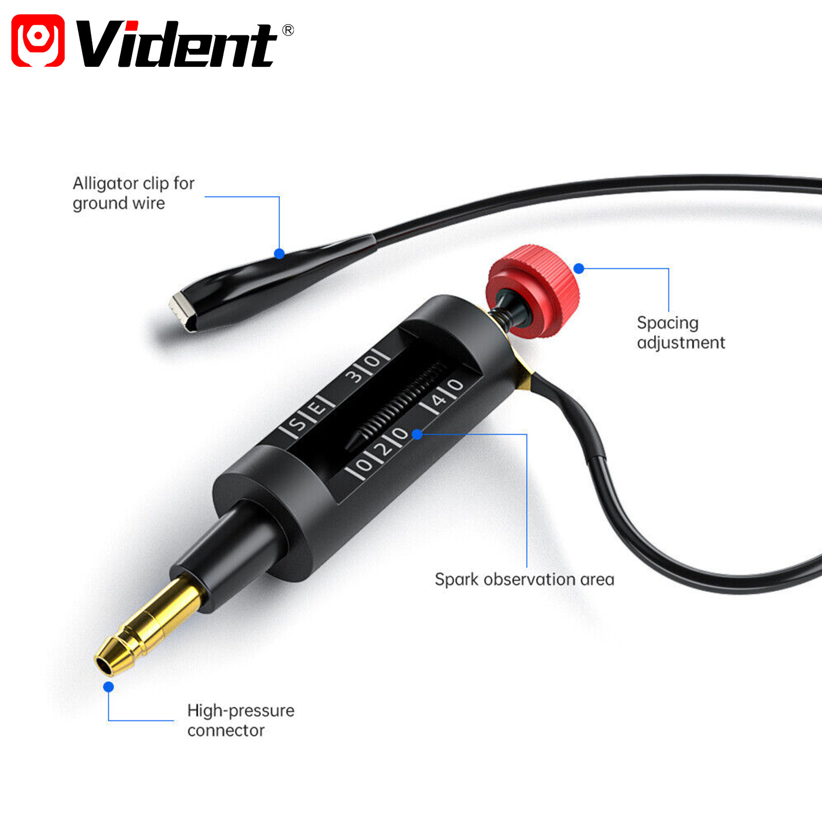 Spark Plug Tester Auto Ignition System Coil Engine In Line Diagnostic Test Tool