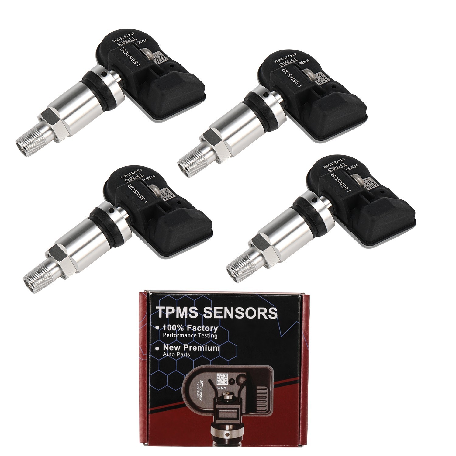 4PCS /SET Tire Pressure Sensors TPMS ALL IN 1 315/433MHz Universal For Autel
