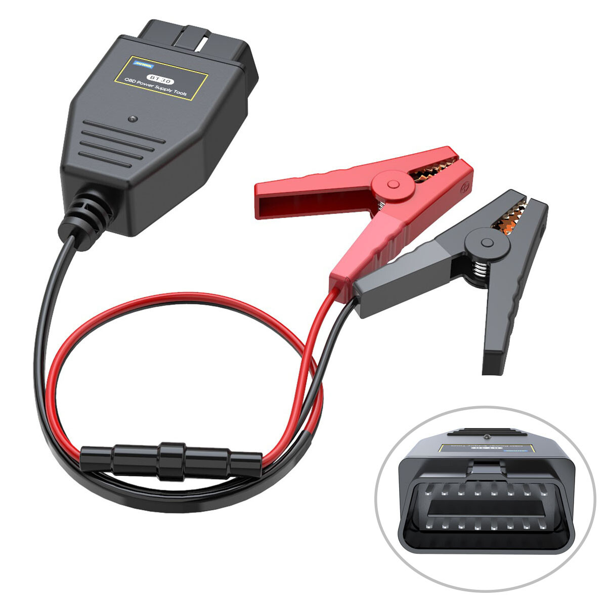 OBD2 Automotive ECU Emergency Power Supply Cable OBD II Memory Saver Connector