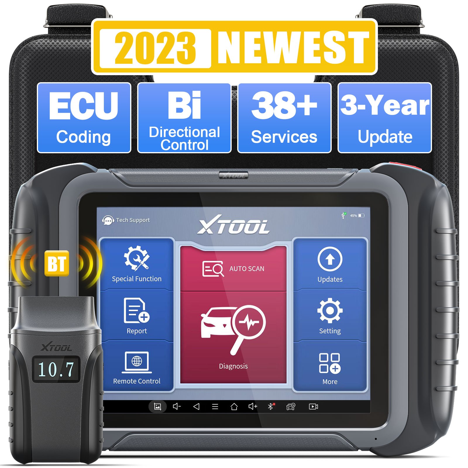 XTOOL D8 BT OBD2 Scanner Wireless Full System Diagnostic Tool 38+ Function ABS