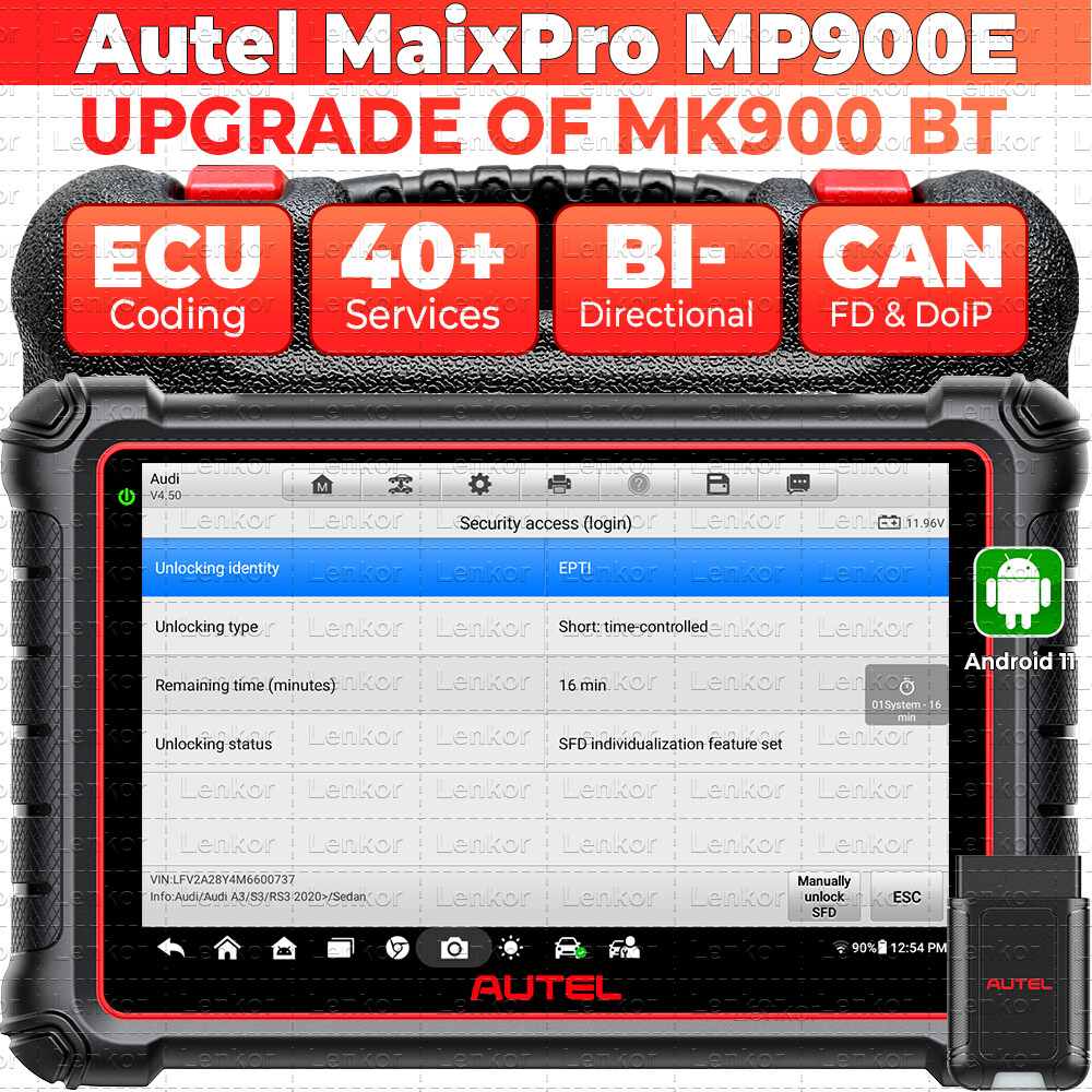 2024 Autel MaxiPRO MP900E Scanner Upgraded of MP808S Bi-Directional CAN-FD DoIP