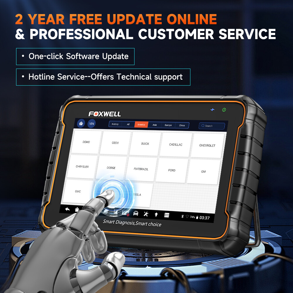 Foxwell GT60 Diagnostic Tool Full System BiDirectional OBD2 Scanner BT 32GB