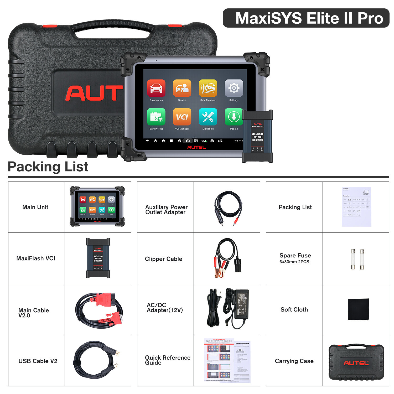 Autel MaxiSys Elite II PRO Scanner: 2025 Version 2 YEAR update No IP Limited