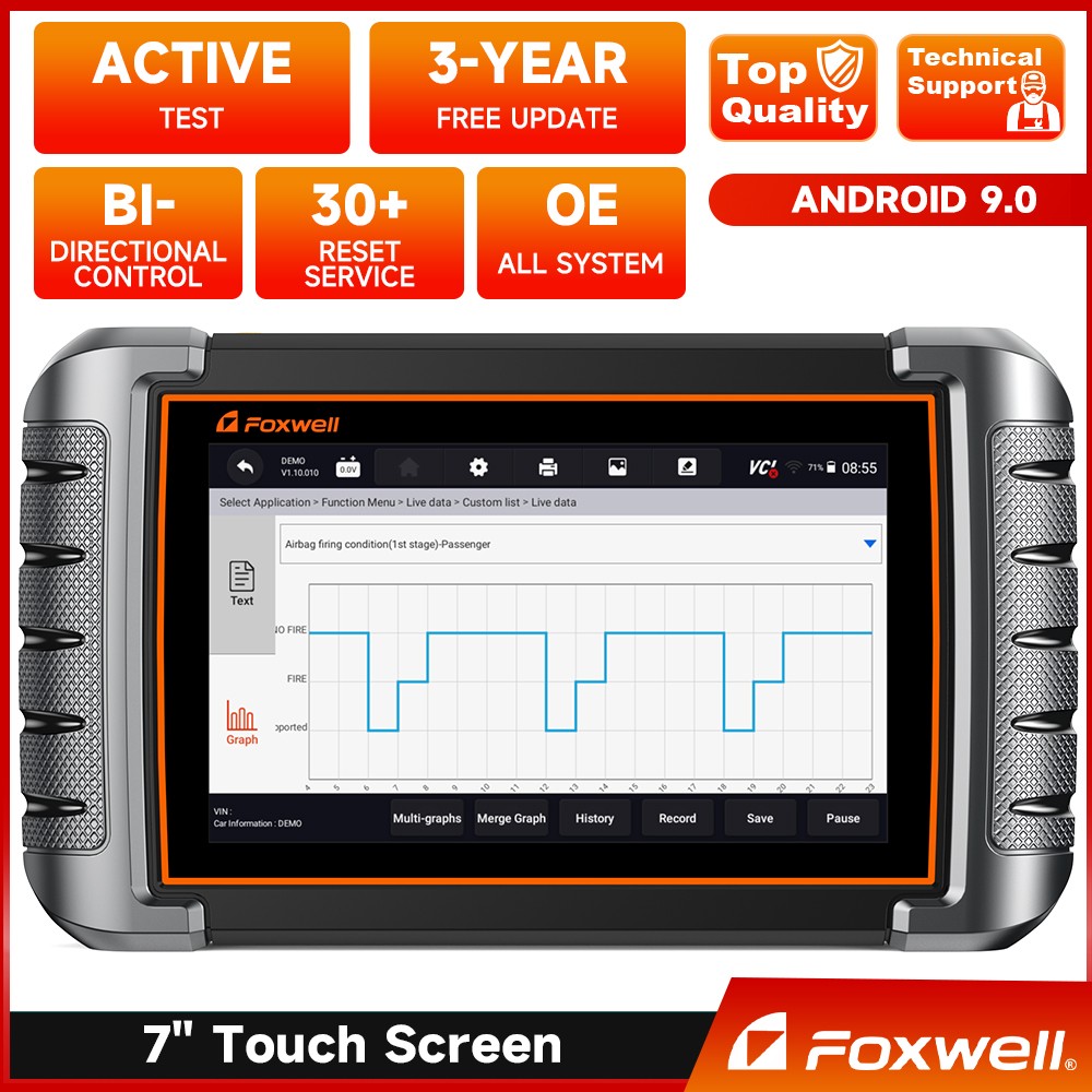 Full System OBD2 Scanner BiDirectional ABS SRS SAS TPMS Auto Car Diagnostic Tool