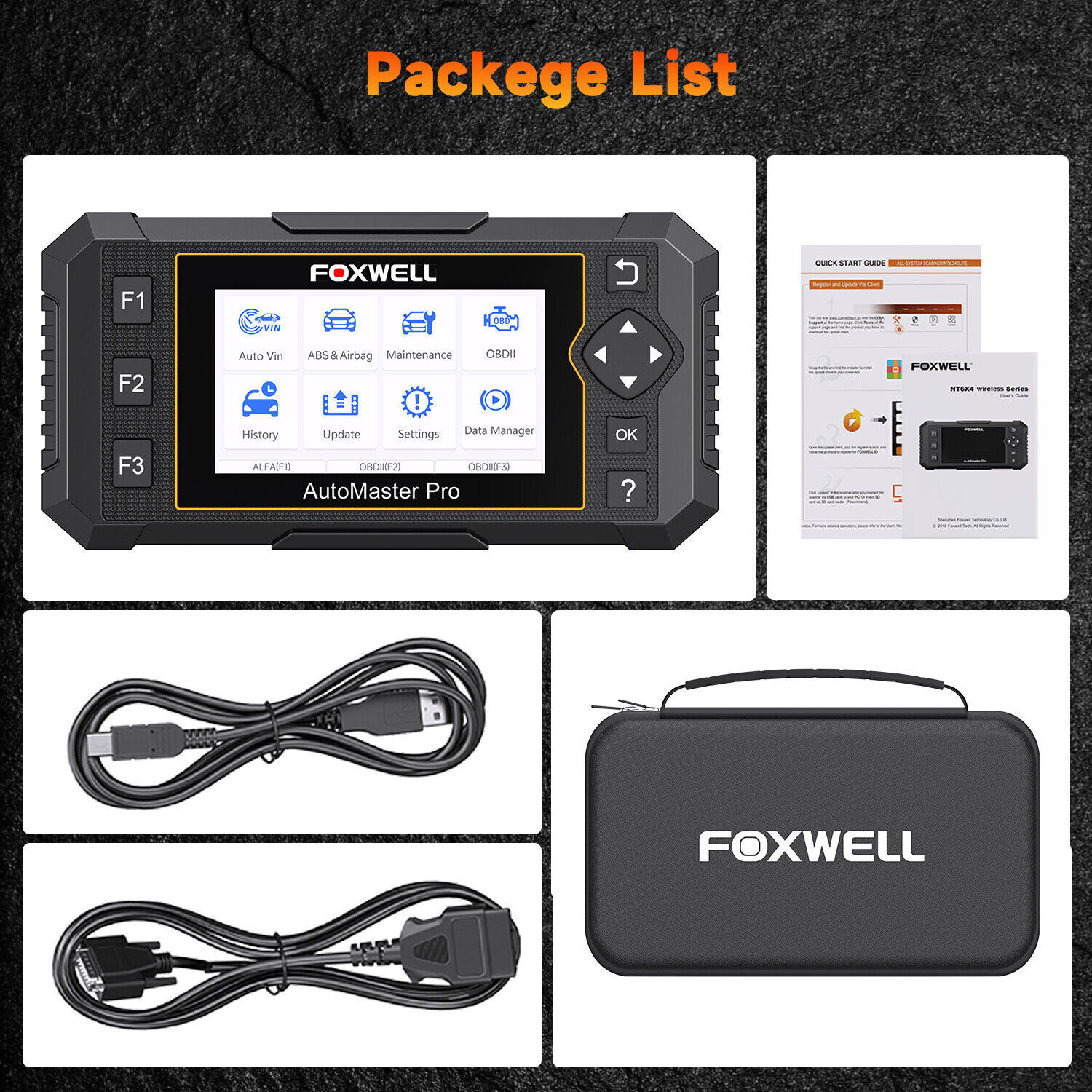 Foxwell NT650 Pro Car OBD2 Scanner Bidirectional Diagnostic Scan Tool ABS TPMS