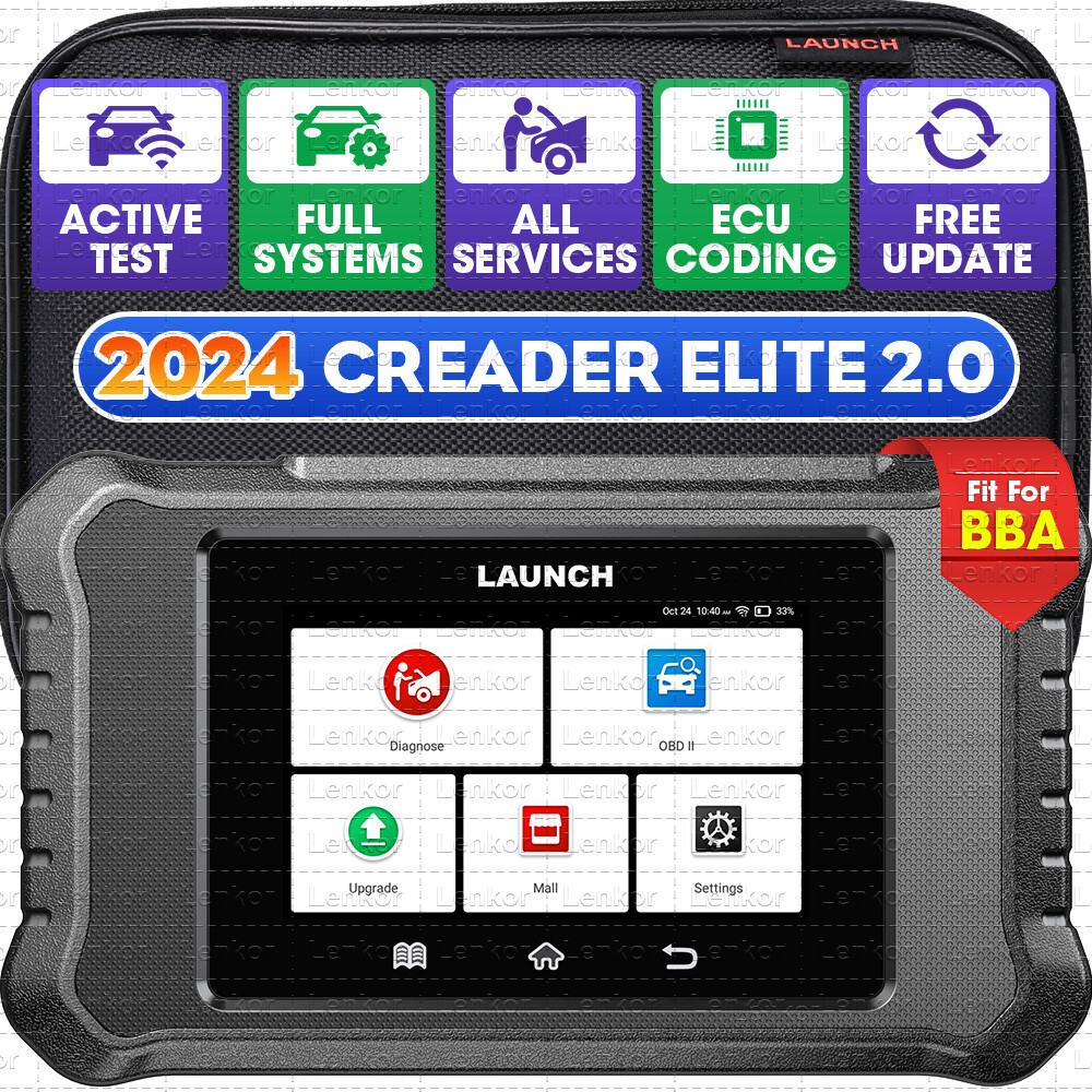 LAUNCH X431 Creader elite 2.0 ALLSystem Bidirectional Scaner for Benz/BMW/Audi