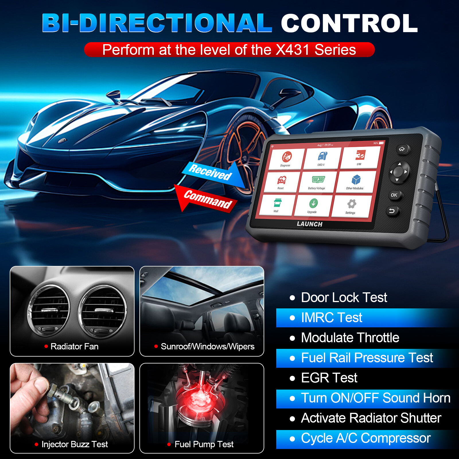 2025 LAUNCH X431 CRP919E Lite All System Car Diagnostic Scanner Tool DPF SRS