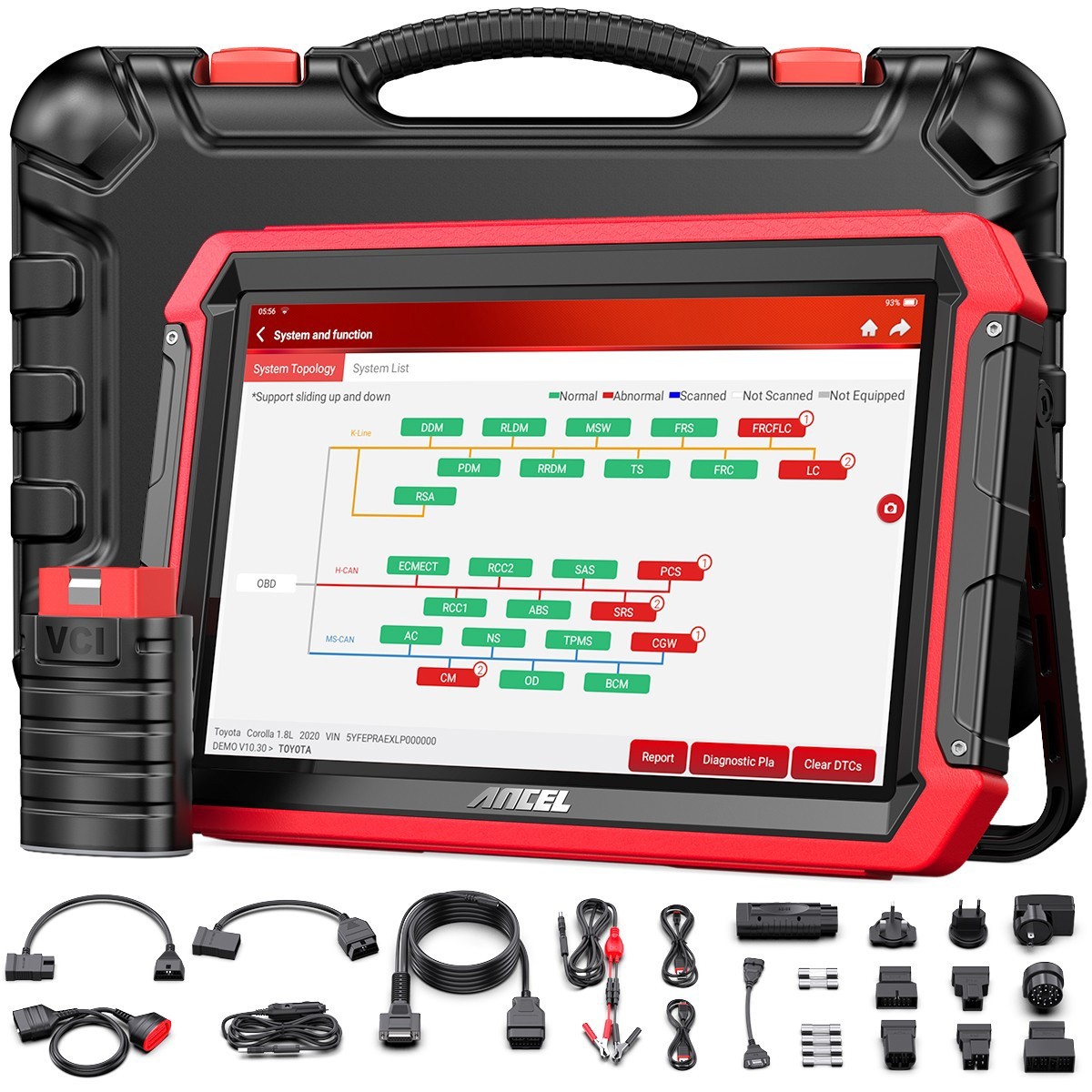 ANCEL DS700 OBD2 Scanner Active Test IMMO Key Programming Auto Diagnostic Tool