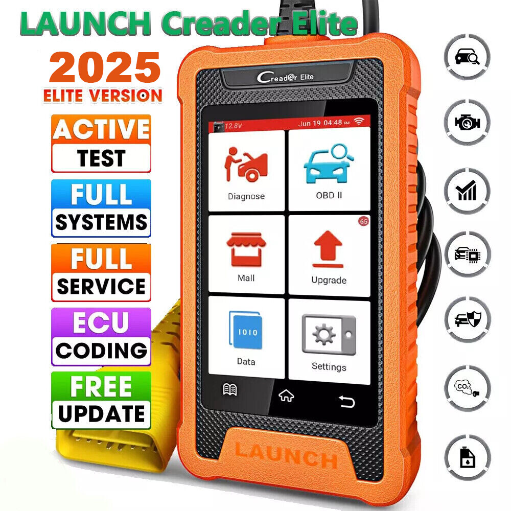 2025 LAUNCH Creader Elite for GM Car OBD2 Diagnostic Tool Scanner ECU Key Coding