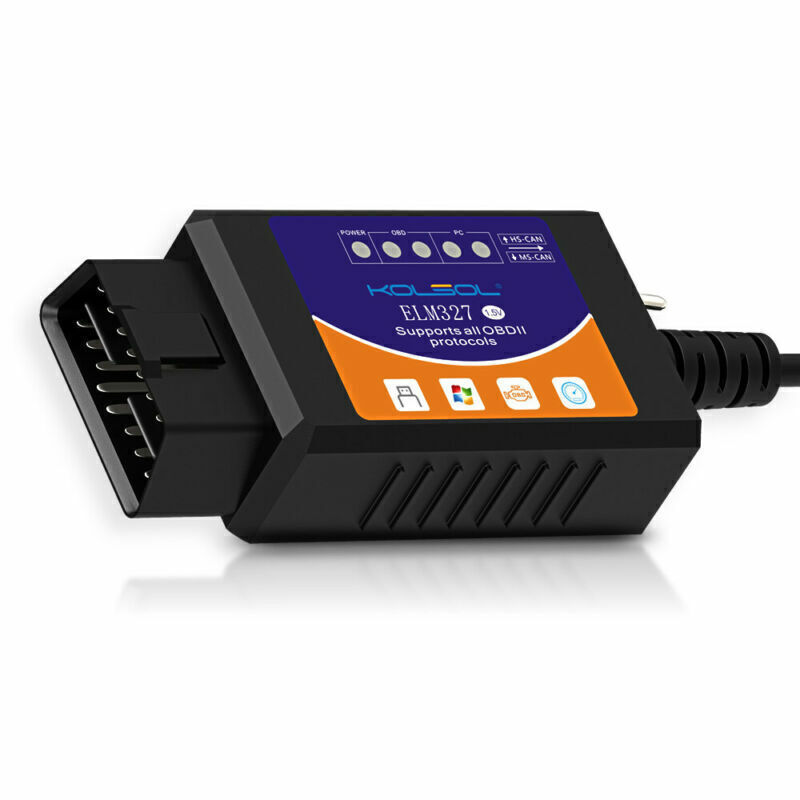 For Ford Forscan ELM327 USB Modify OBD 2 Scanner V1.5 MS-CAN HS-CAN Code Reader