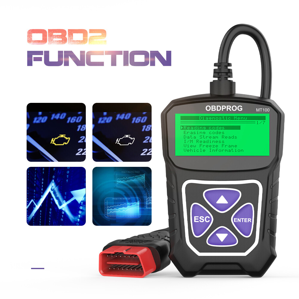 Automotive OBD2 Scanner EOBD Code Reader Check Engine Light Diagnostic Tool