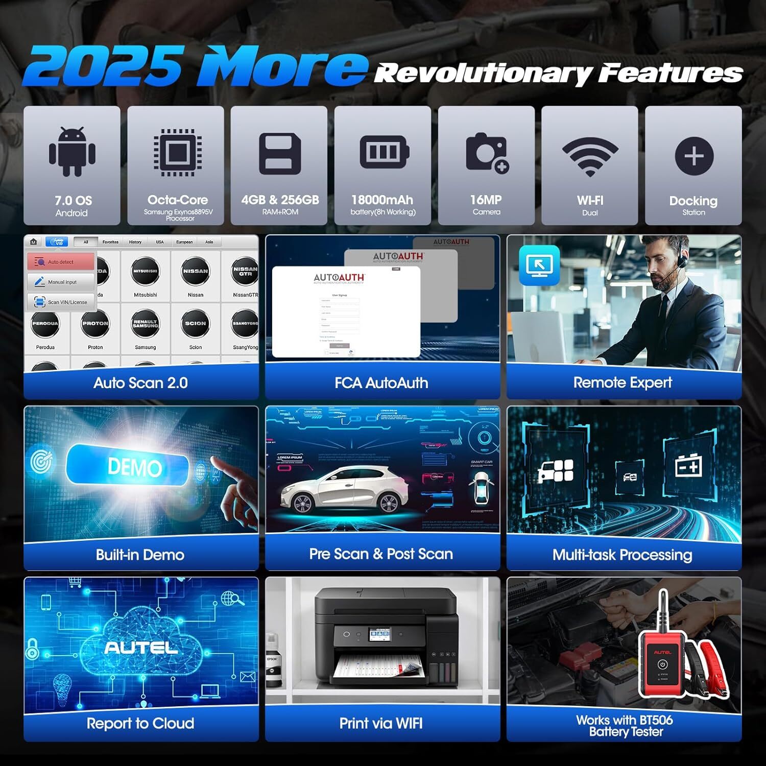 Autel MaxiSys Ultra Diagnostic Scanner VCMI Programming ECU Coding Topology 2.0