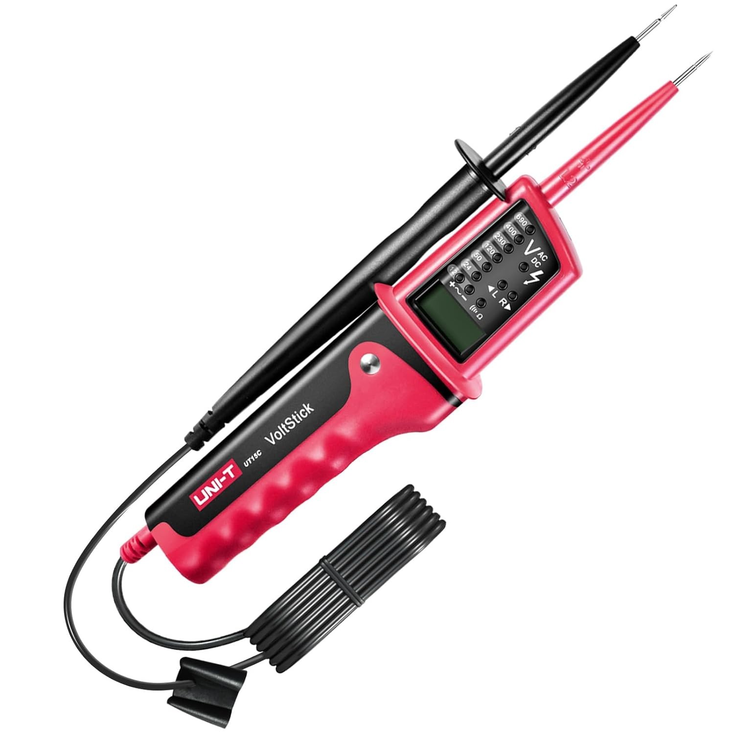 UNI-T UT15C Waterproof Type Voltage Tester AC/DC 690V pink