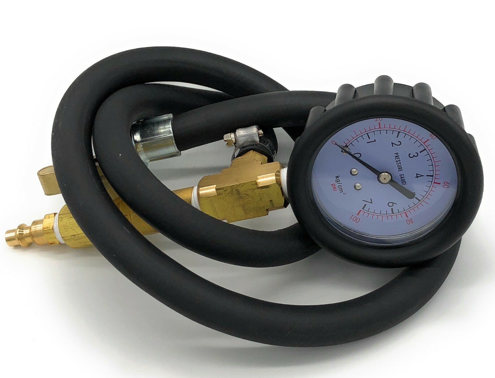Water Pressure Measuring Test Kit For Plumbing Lines, Boilers, Faucets 0-100 psi