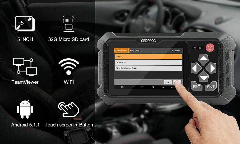 OBDPROG M500 OBD2 Code Reader Odometer Correction Adjustment Diagnostic Mileage
