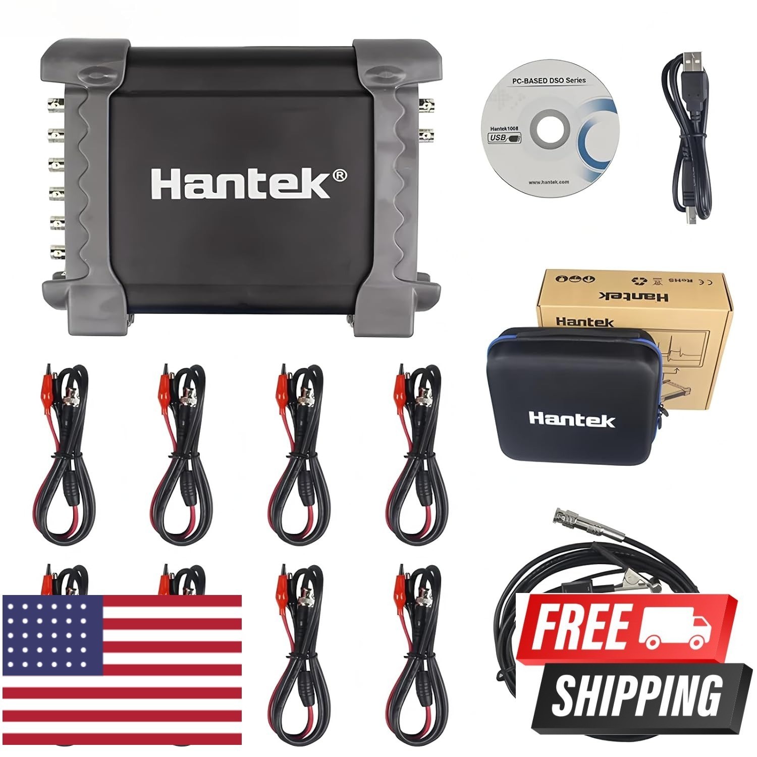 Hantek 1008C PC USB 8CH Automotive Diagnostic Digital