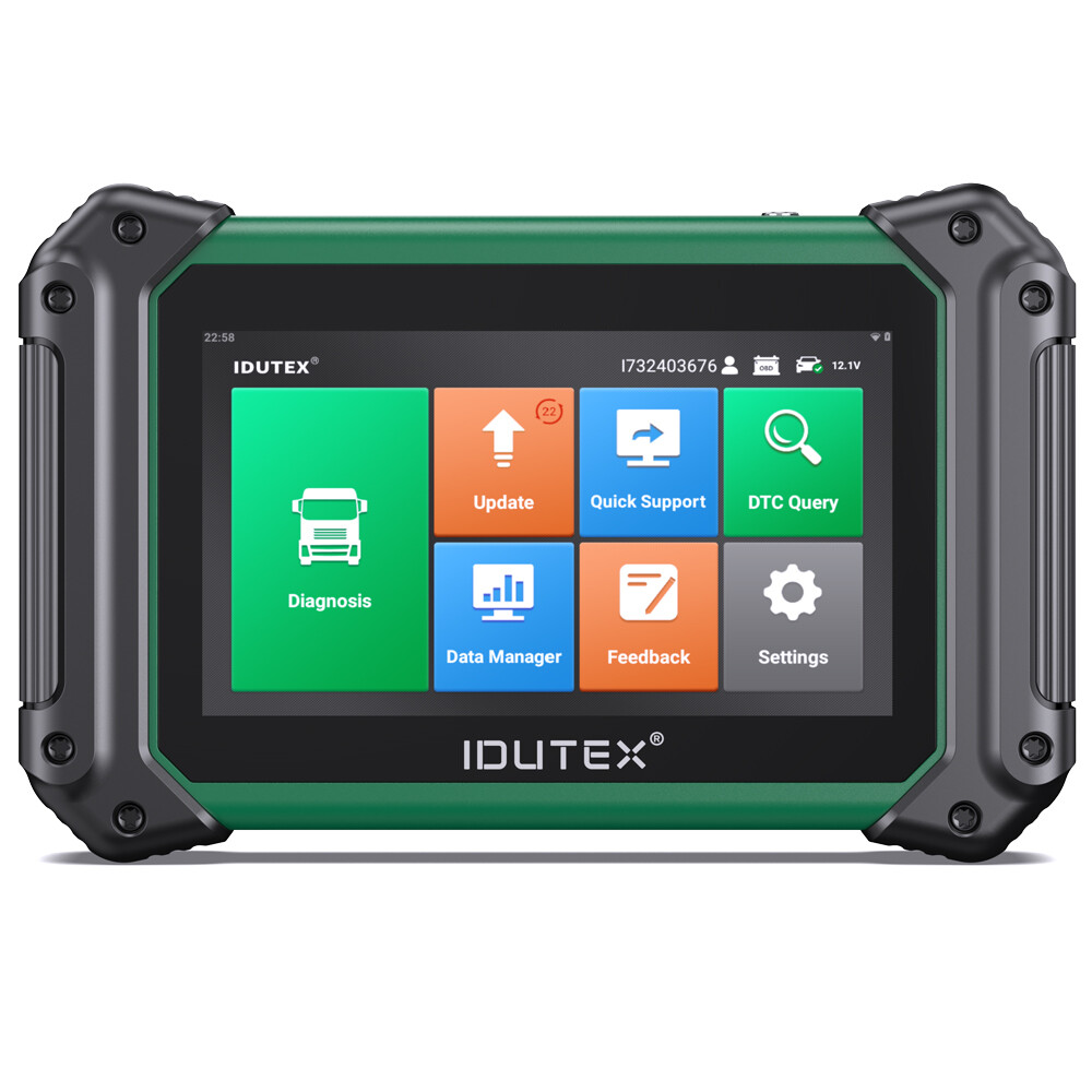 IDUTEX TS710 Heavy Duty Truck Diesel Diagnostic Scanner DPF Regen Actuation Test