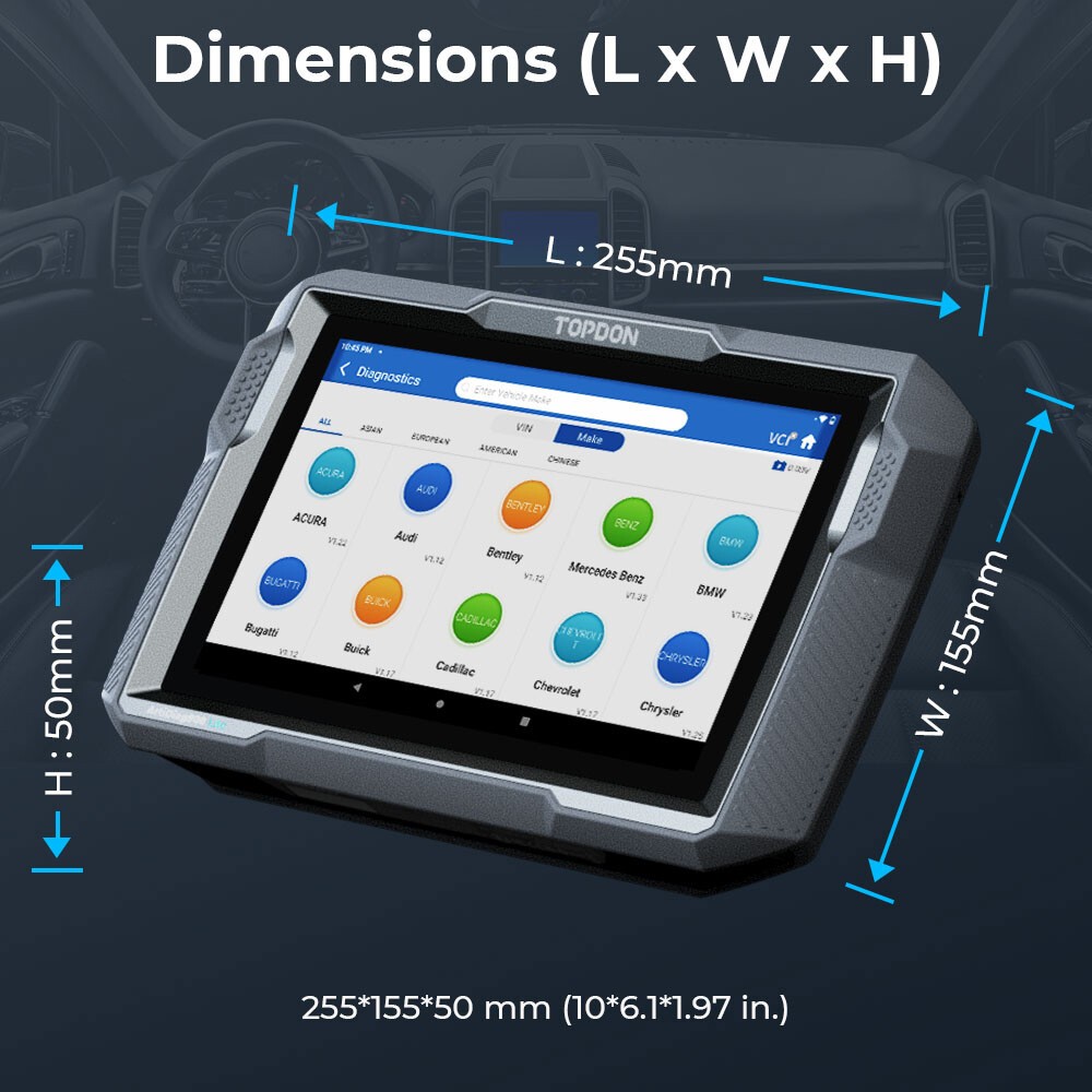 2025 TOPDON AD500 OBD2 Scanner Engine ABS SRS Code Reader Car Diagnostic Tool
