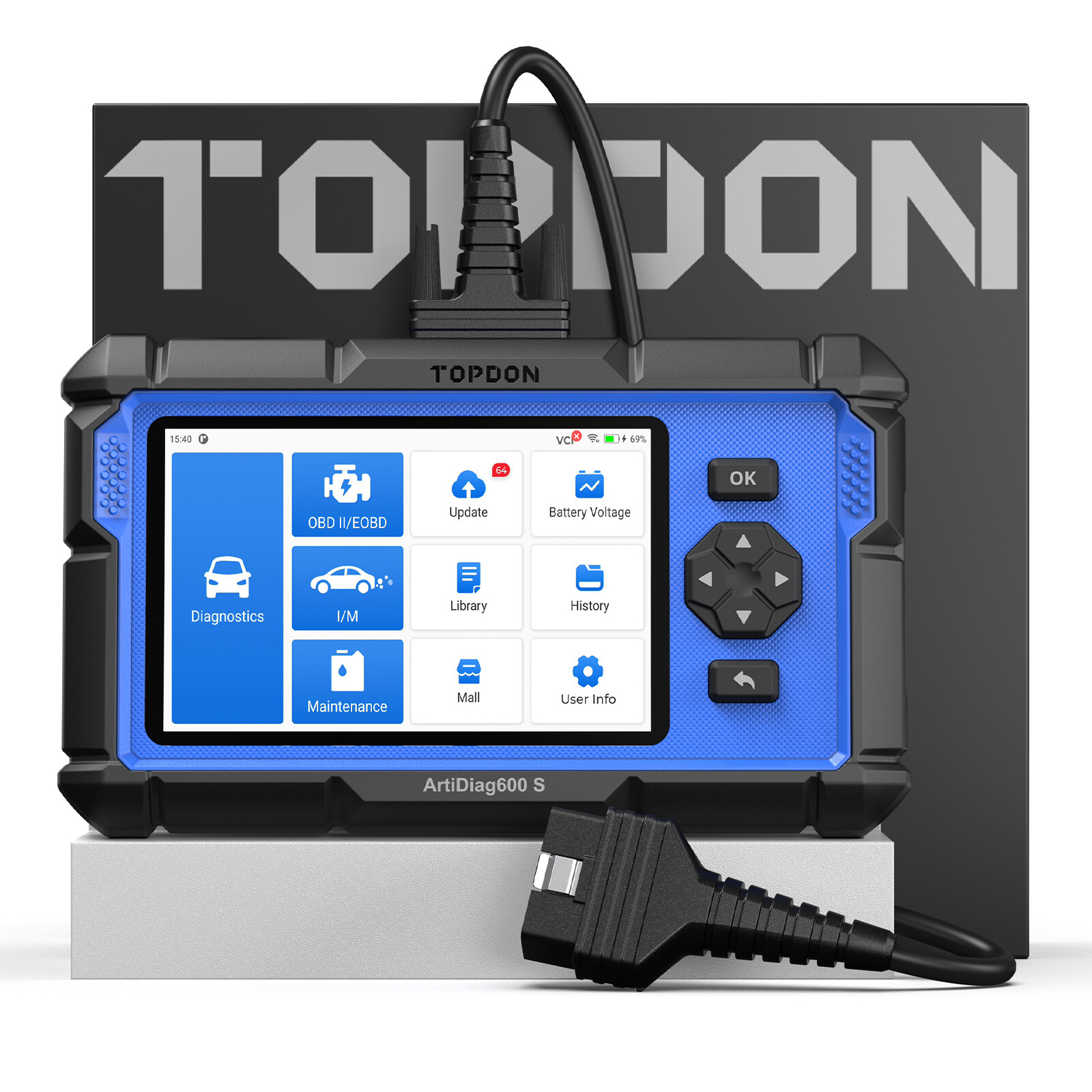 ⭐2026 TOPDON AD600S OBD2 Scanner Engine ABS SRS SAS AT TPMS EPB Diagnostic Tool