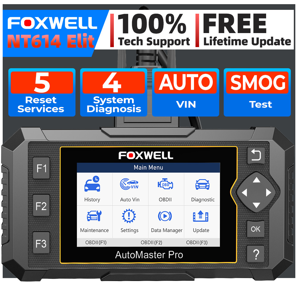 FOXWELL NT614 Elite Car Scanner with Oil Reset & SAS Calibration