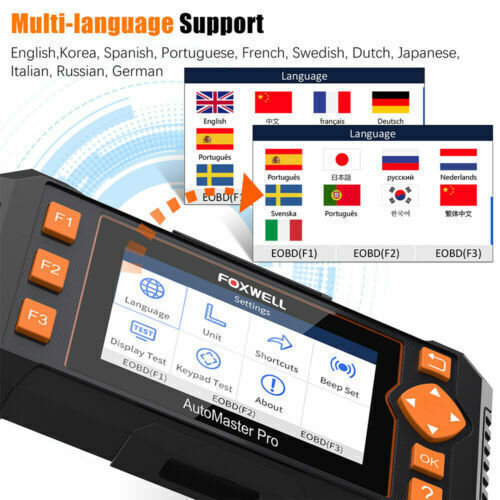 NT634 OBD2 Scanner IMMO ABS SRS Oil TPMS DPF EPB Reset Car Diagnostic Scan Tool