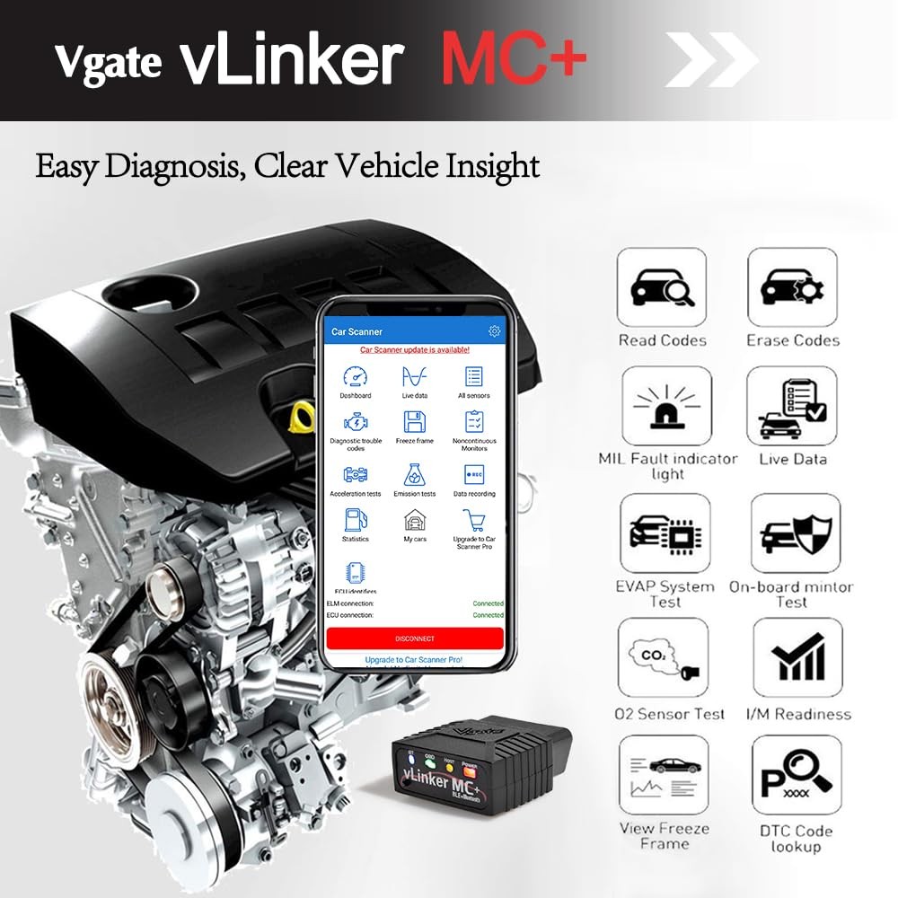 iCar Pro Bluetooth 4.0 BLE OBD2 Fault Code Reader Scanner for iOS and Android
