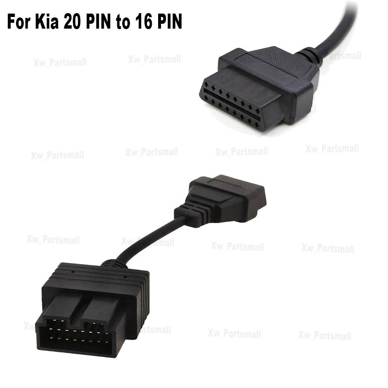 OBD1 Male to OBD2 Female 16 Pin Connector Adapter Cable Diagnostic Cable 1Pcs