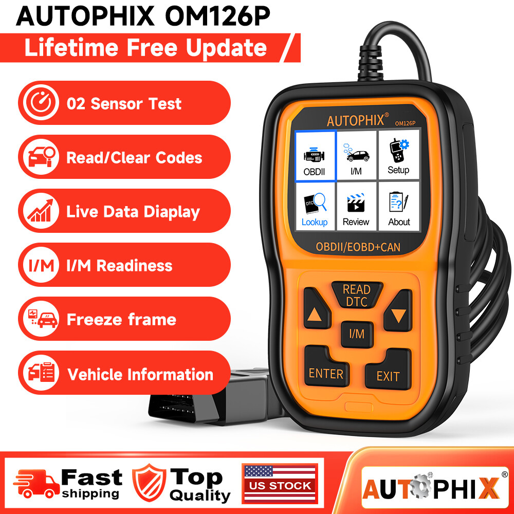 Autophix OM126P Enhanced OBD2 Scanner for Car Check Engine Diagnostics