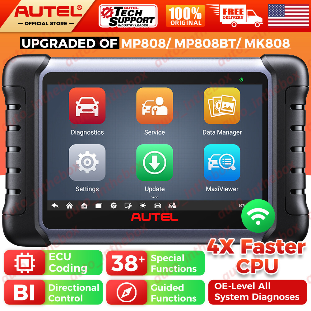 Autel MaxiPRO MP808S Auto Diagnostic Scanner Tool Bidirectional Key Coding TPMS