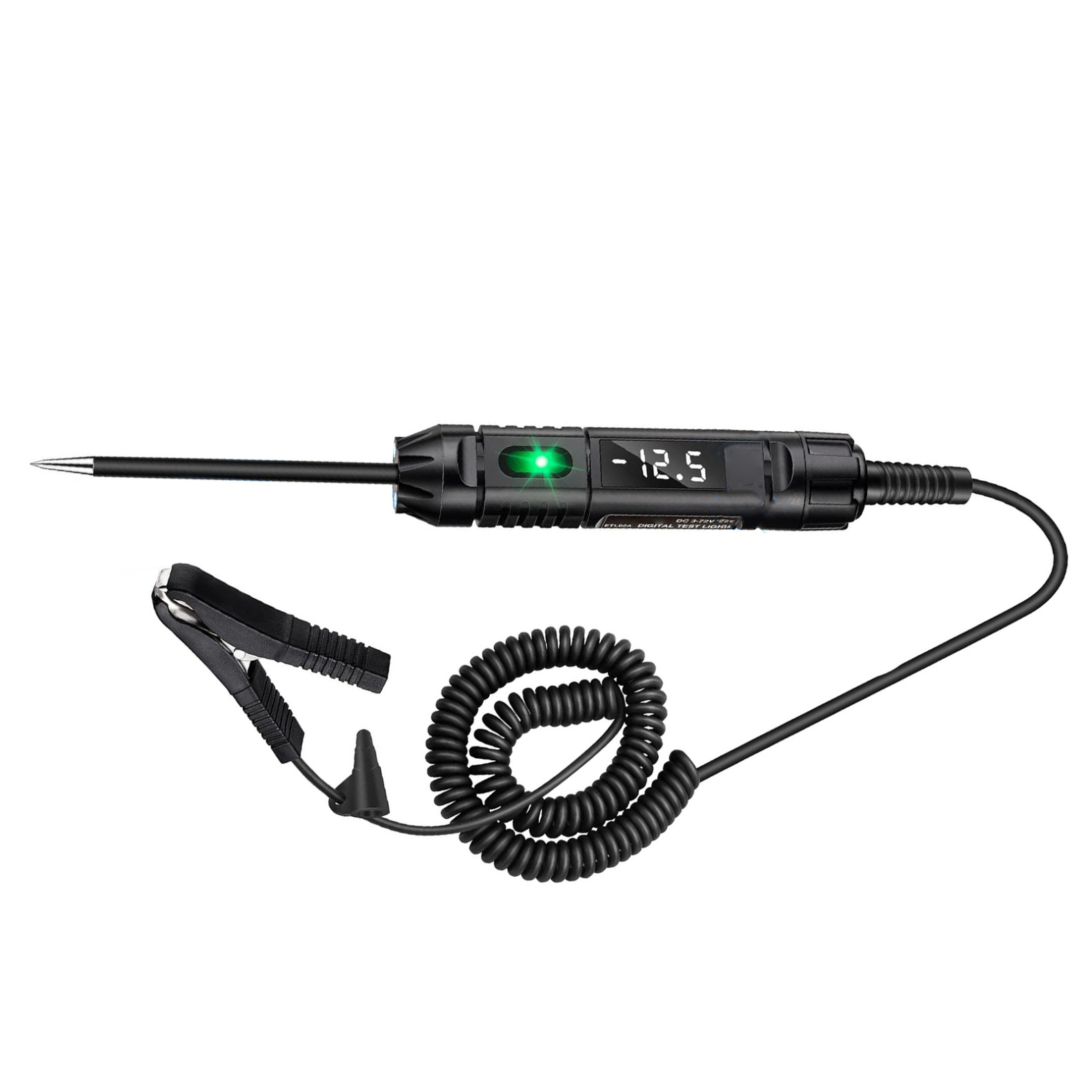 3-72V Auto Circuit Tester with LED Digital Display and Polarity Indicator Light