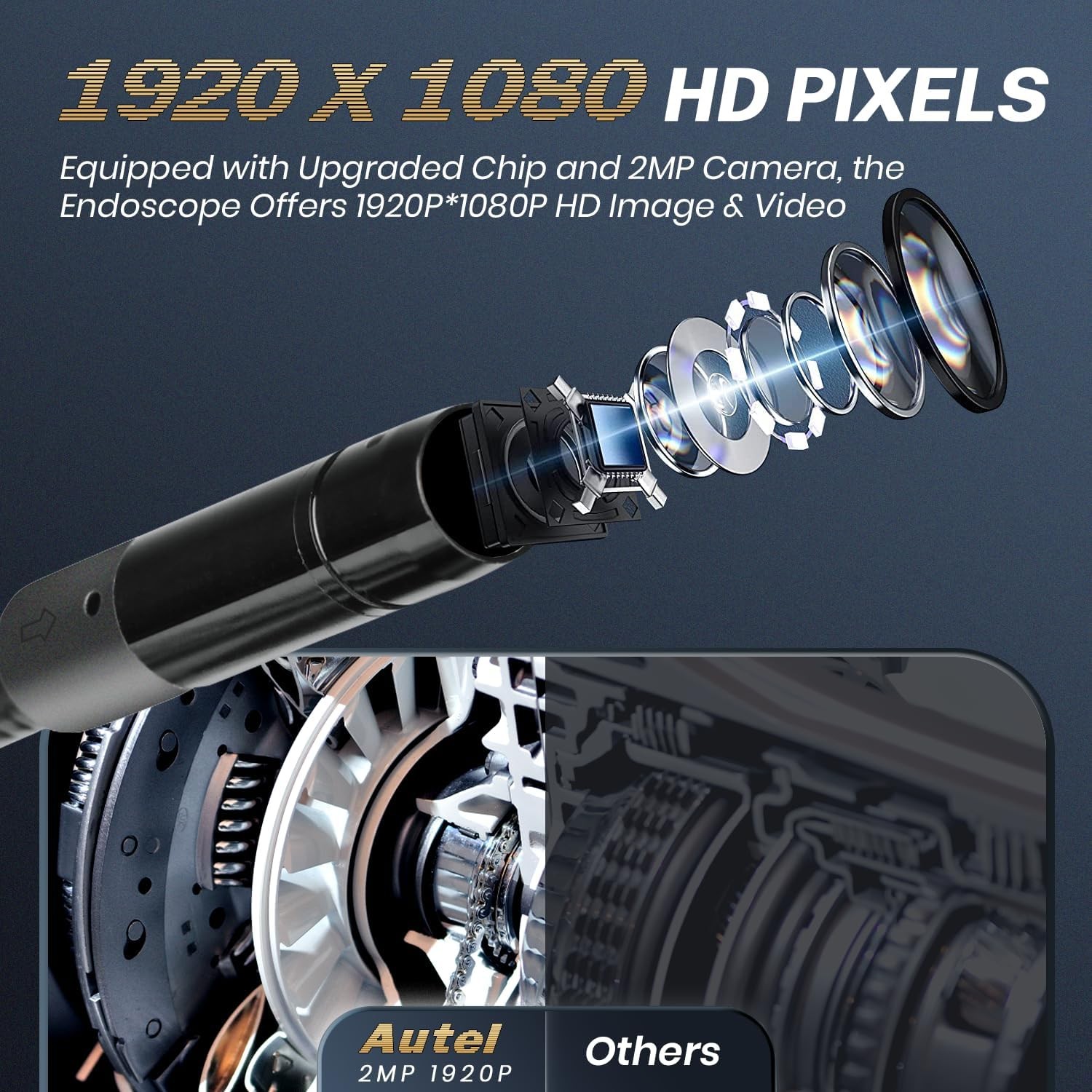 Autel MaxiVideo MV108S Digital Inspection Camera Endoscope For PC MS Scanner