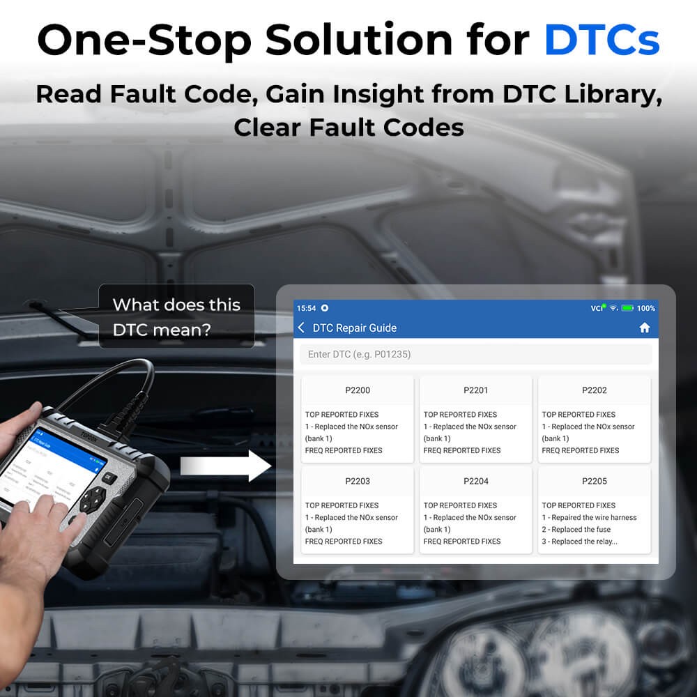 Topdon AD500 OBD2 Scanner ABS SRS Code Reader Check Engine Car Diagnostic Tool