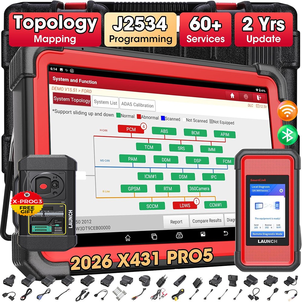 2026 LAUNCH X431 PRO 5 PAD V+ X-PROG3 Diagnostic Scanner Tool Programming Coding