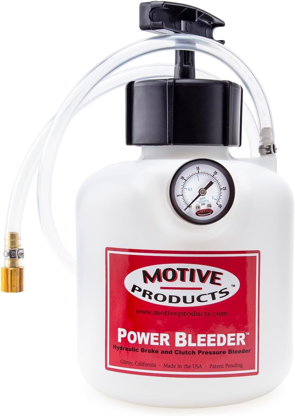 Universal Power Bleeder Kit – 2-Quart Tank with Hose & Hydraulic Adapters