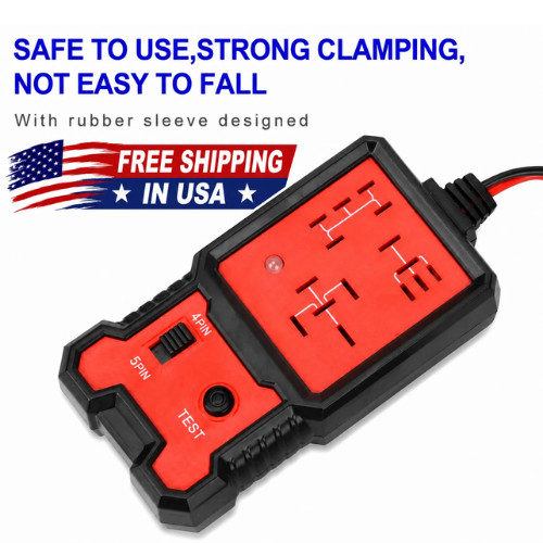 12V 24V Automotive Relay Tester 4 Pin 5 Pin Car Diagnostic Tool Universal New